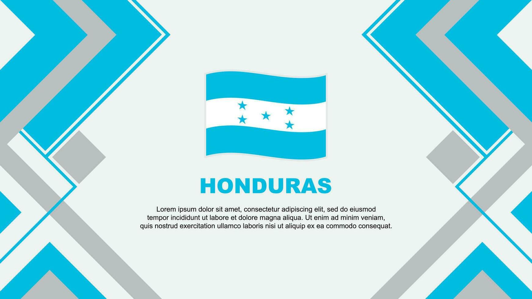Honduras Flagge abstrakt Hintergrund Design Vorlage. Honduras Unabhängigkeit Tag Banner Hintergrund Vektor Illustration. Honduras Banner