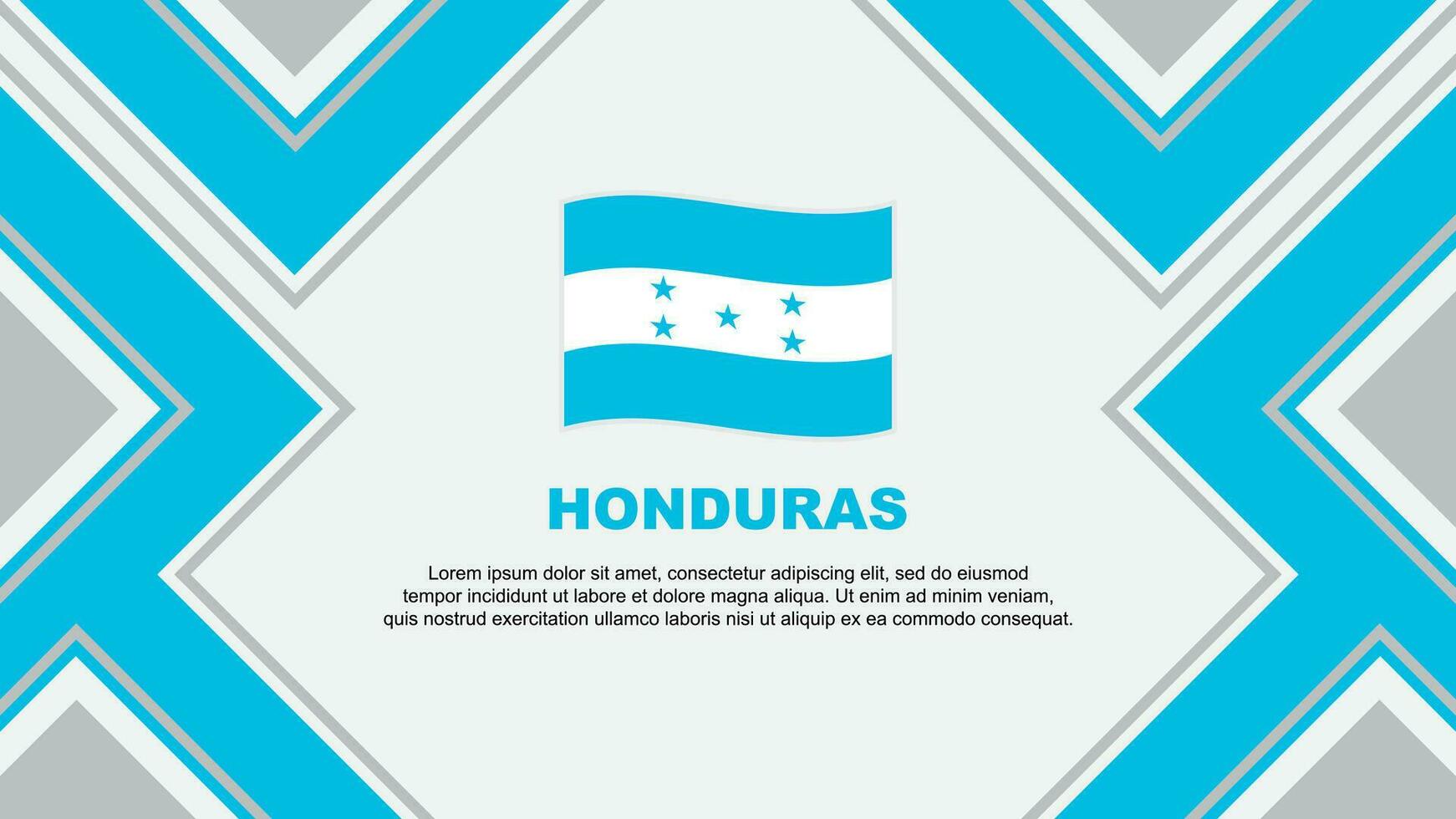 Honduras Flagge abstrakt Hintergrund Design Vorlage. Honduras Unabhängigkeit Tag Banner Hintergrund Vektor Illustration. Honduras Vektor