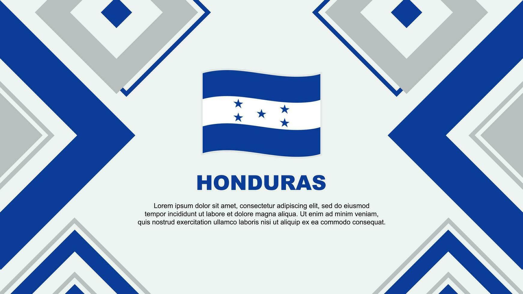 Honduras Flagge abstrakt Hintergrund Design Vorlage. Honduras Unabhängigkeit Tag Banner Hintergrund Vektor Illustration. Unabhängigkeit Tag