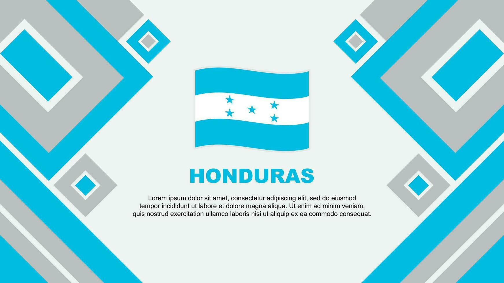 honduras flagga abstrakt bakgrund design mall. honduras oberoende dag baner tapet vektor illustration. honduras tecknad serie