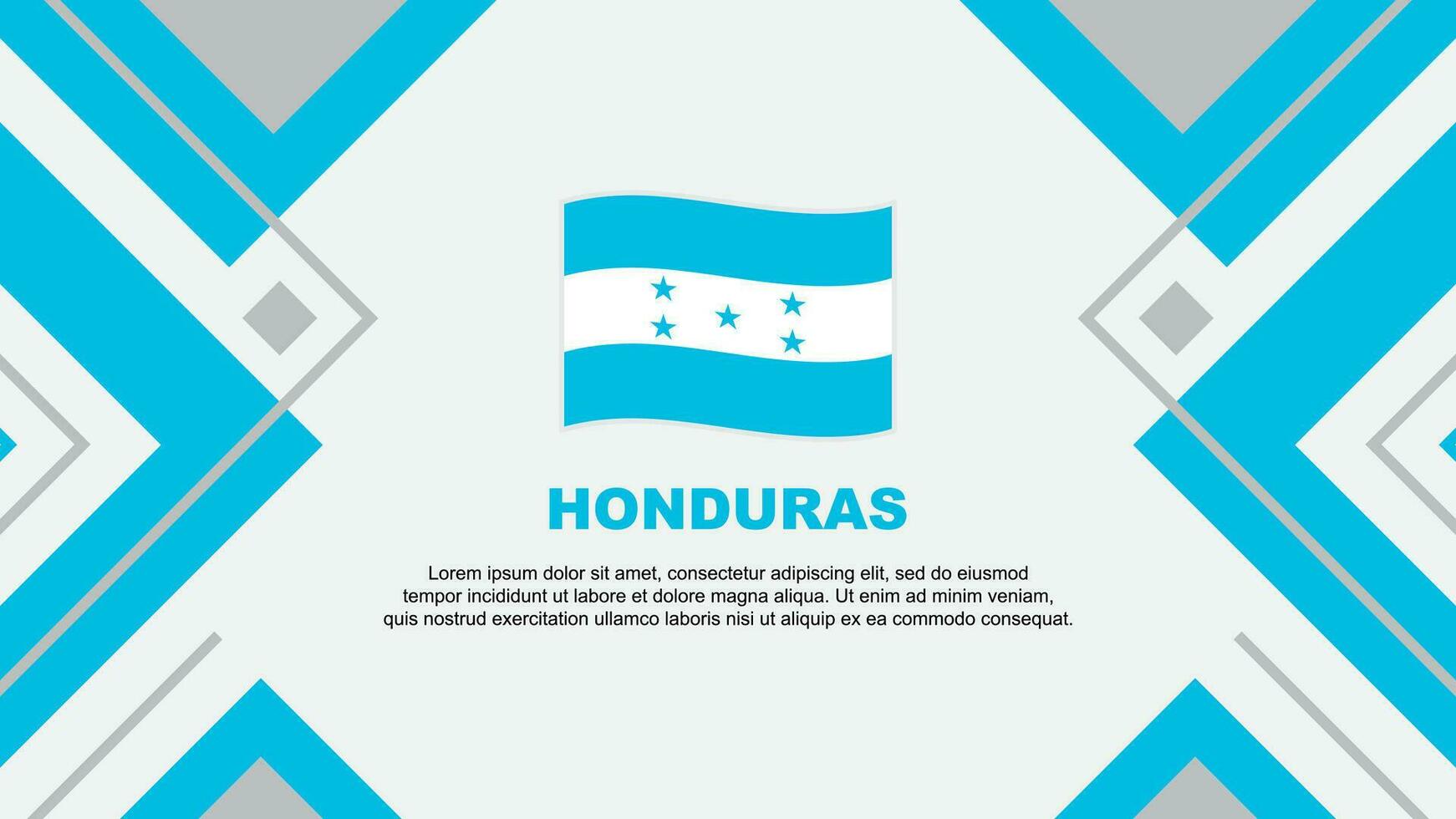 Honduras Flagge abstrakt Hintergrund Design Vorlage. Honduras Unabhängigkeit Tag Banner Hintergrund Vektor Illustration. Honduras Illustration