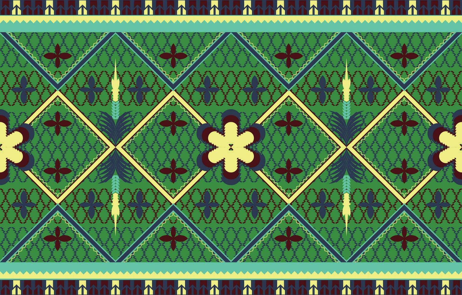 navajo Stammes- Vektor nahtlos Muster. einheimisch amerikanisch Ornament. ethnisch Süd Western Dekor Stil. Boho geometrisch Ornament. Vektor nahtlos Muster. Mexikaner Decke, Teppich. gewebte Teppich