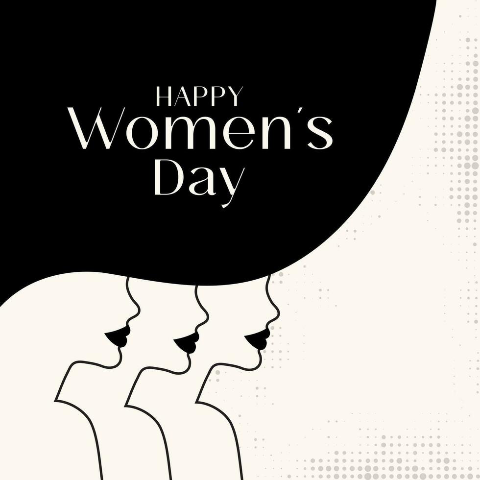 Lycklig kvinnors dag baner. de baner är excellent för social media inlägg, kort, broschyrer, flygblad, och reklam affisch mallar. vektor
