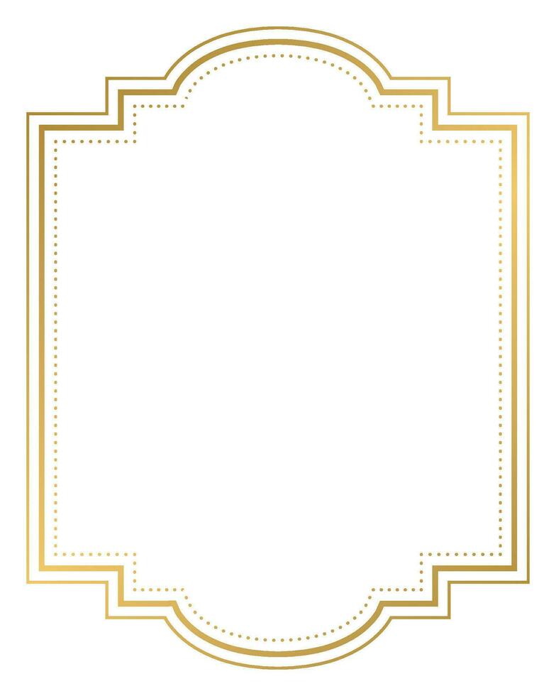 Luxus golden geometrisch gestalten Rahmen Illustration vektor