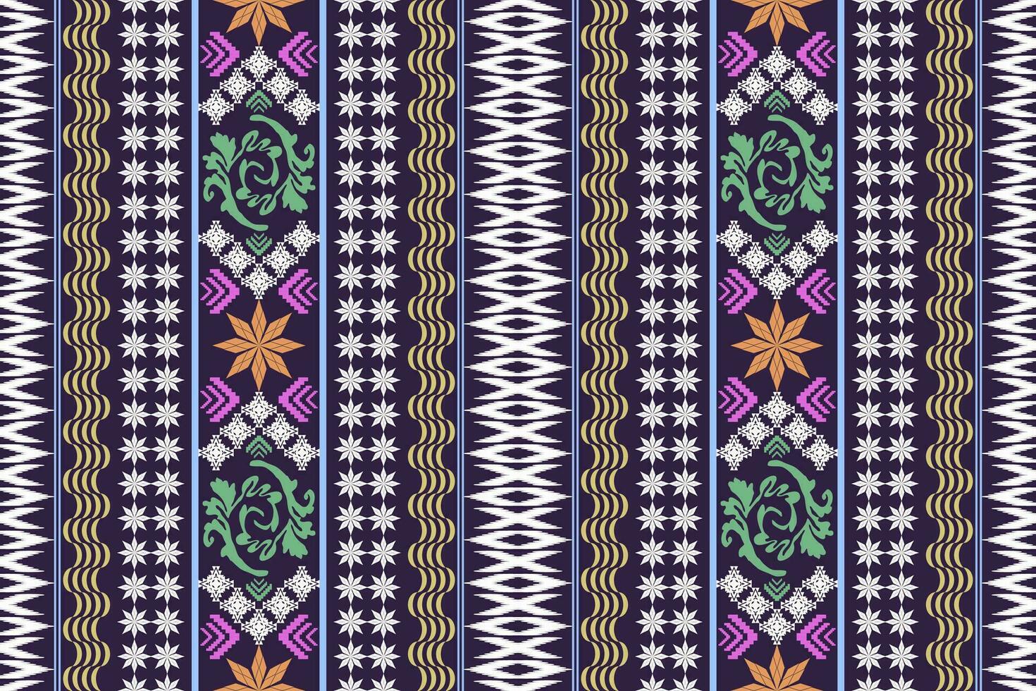 etnisk figur aztec broderi stil. geometrisk ikat orientalisk traditionell konst mönster.design för etnisk bakgrund, tapeter, mode, kläder, omslag, tyg, element, sarong, grafik, vektor illustration