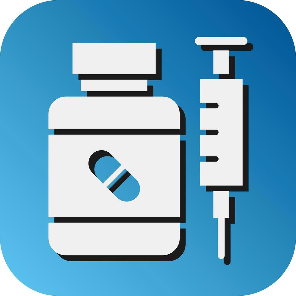 Steroide Vektor Glyphe Gradient Hintergrund Symbol zum persönlich und kommerziell verwenden.