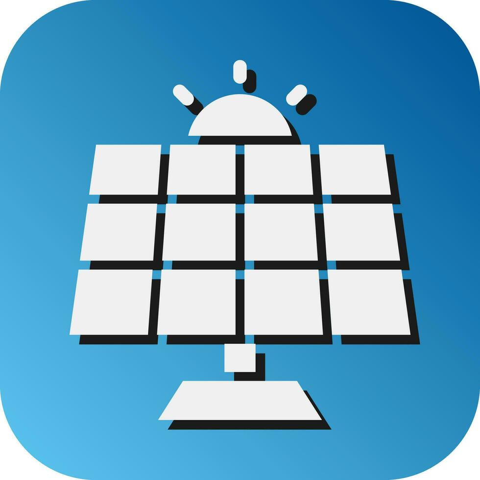 Solar- Panel Vektor Glyphe Gradient Hintergrund Symbol zum persönlich und kommerziell verwenden.