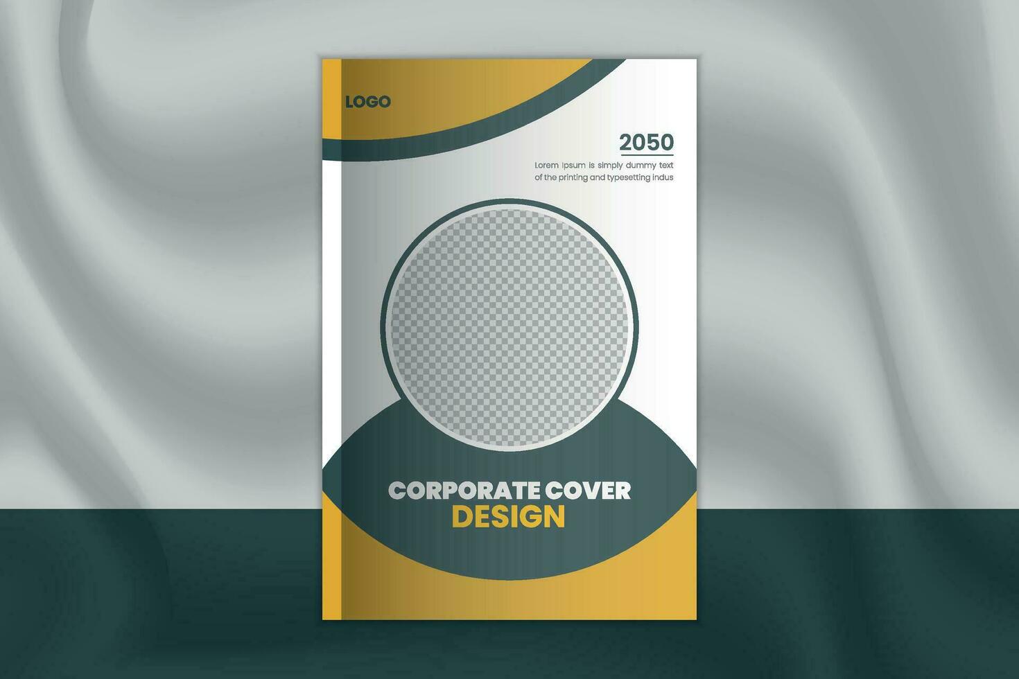 korporativ kreativ Buch Startseite Design Vorlage zum Geschäft, Unternehmen Profil Startseite Design vektor