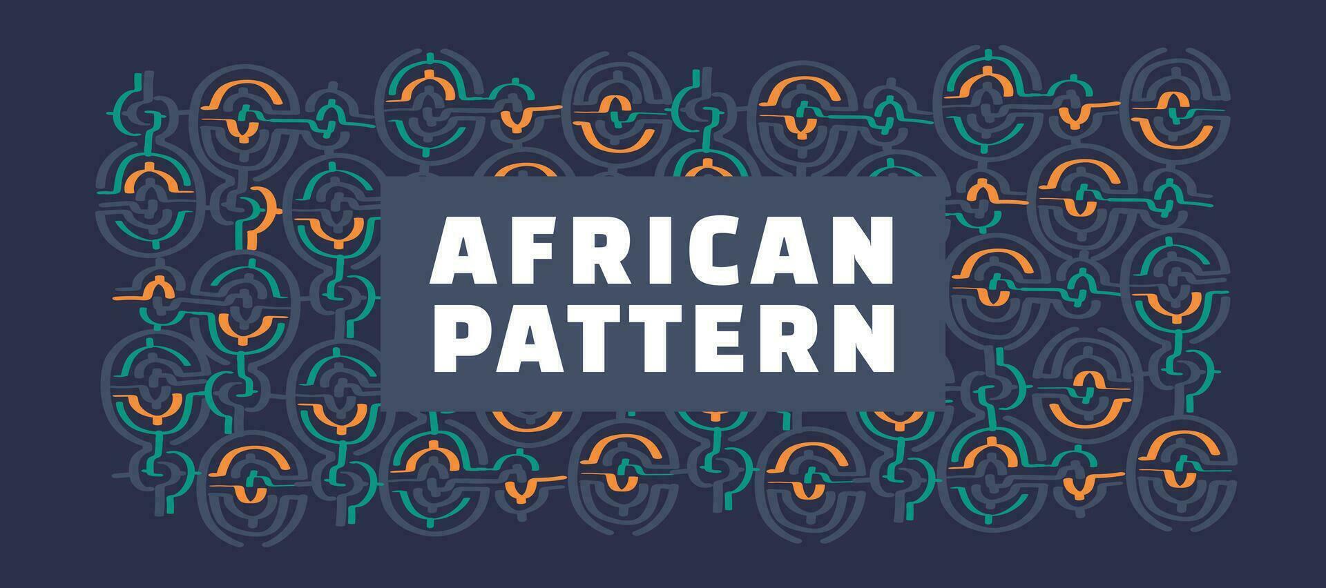 afrikansk stil mönster bakgrund. modern tolkning av traditionell etnisk. vektor platt illustration