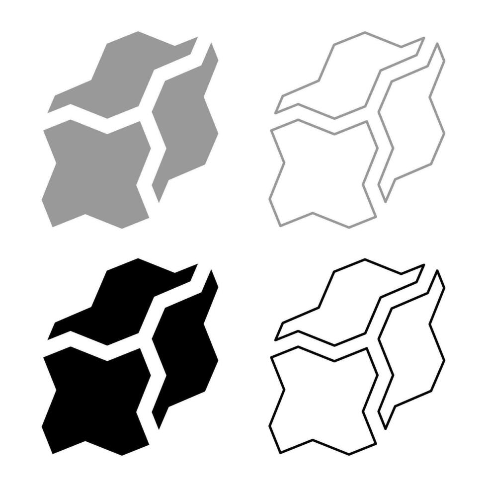 kol träkol uppsättning ikon grå svart Färg vektor illustration bild fast fylla översikt kontur linje tunn platt stil