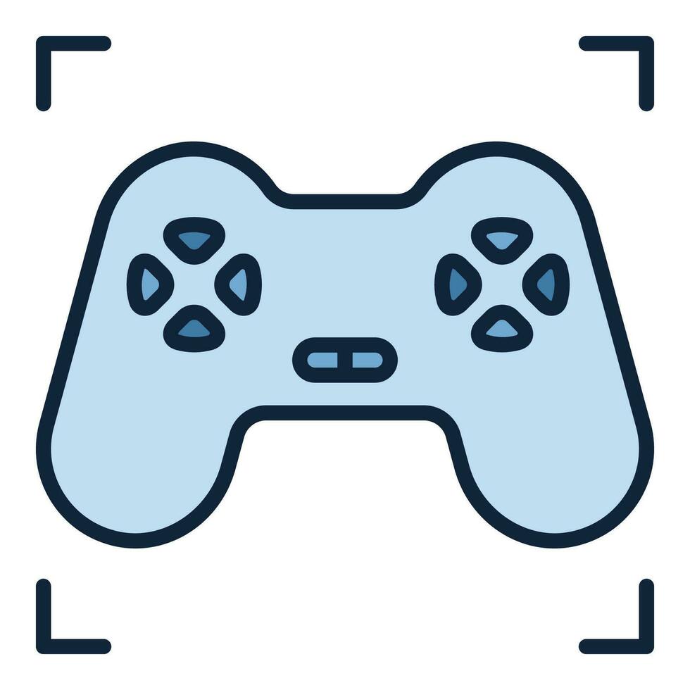 TV-spel kontrollant vektor dator gamepad färgad ikon eller logotyp element