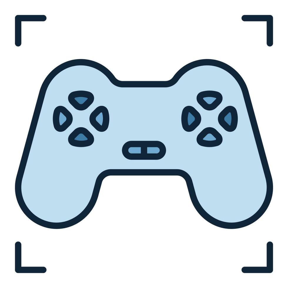 Videospiel Regler Vektor Computer Gamepad farbig Symbol oder Logo Element