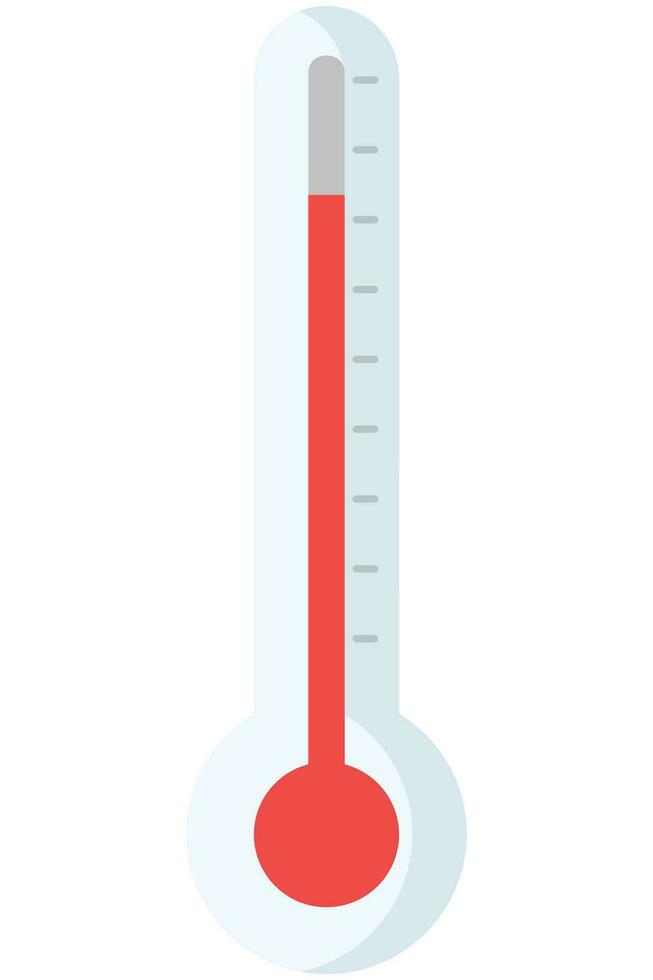 Thermometer Symbol isoliert auf Weiß Hintergrund. vektor