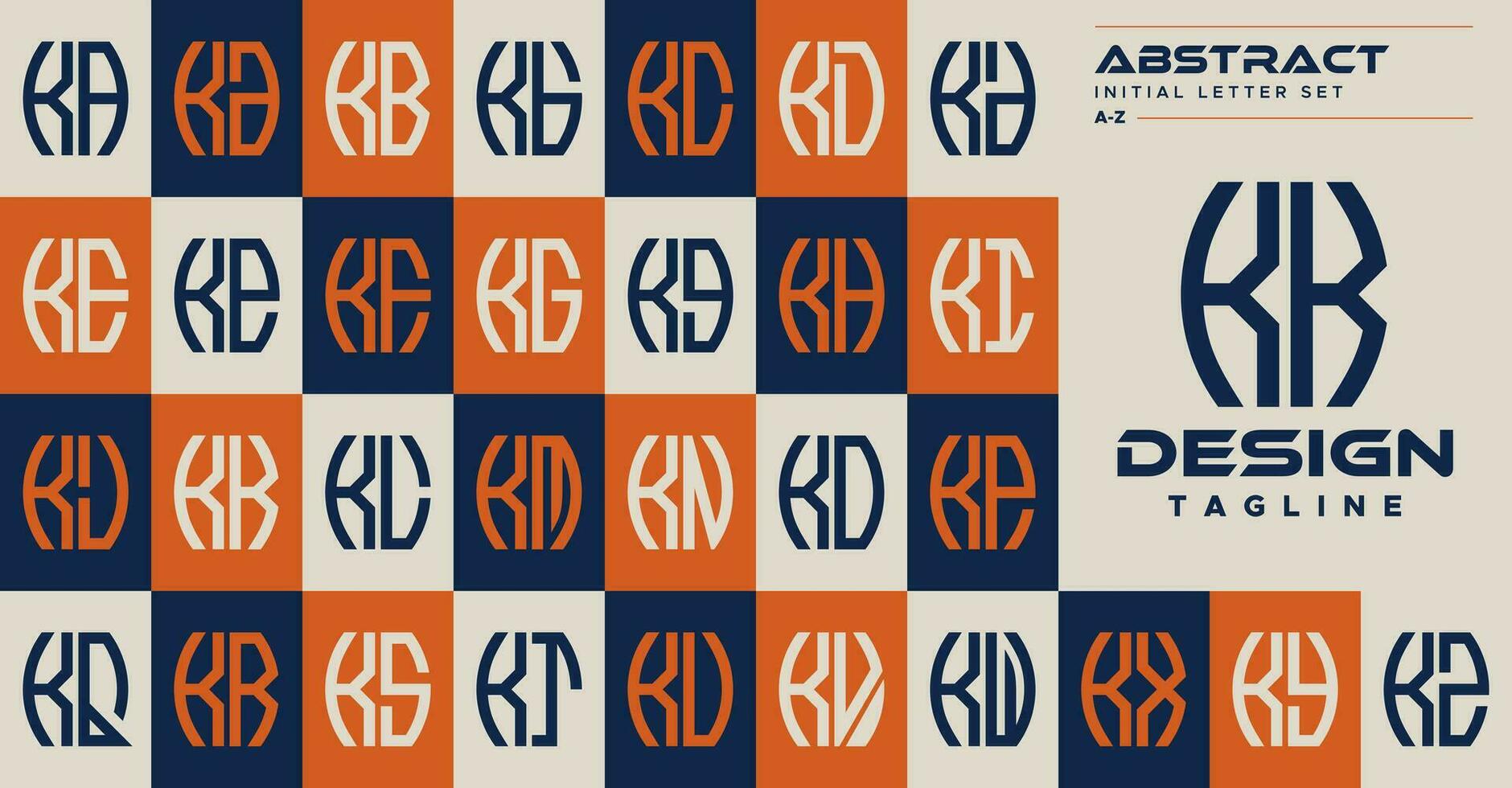 einstellen von einfach abstrakt Kurve gestalten Brief k kk Logo Design vektor