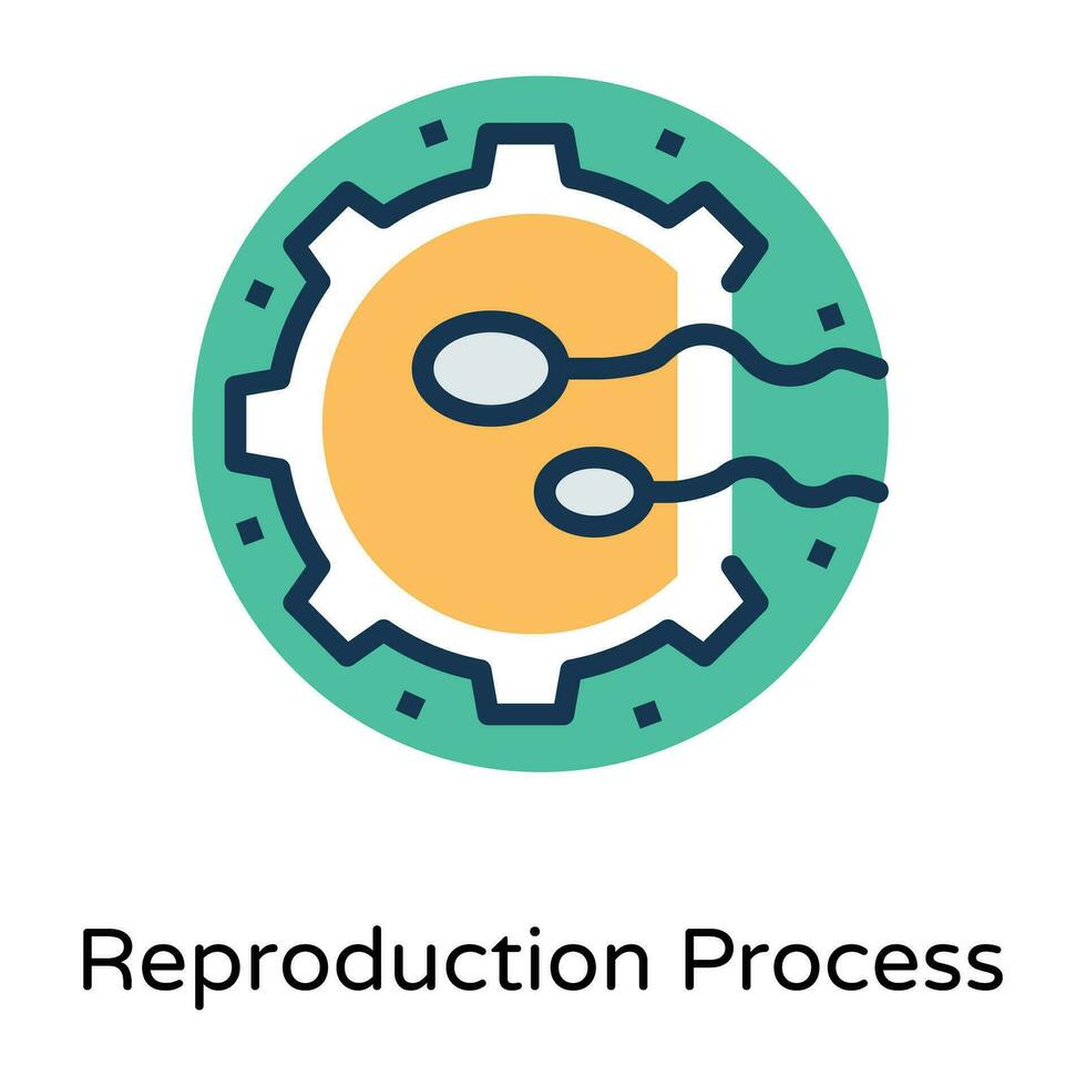 modisch Reproduktion Prozess vektor