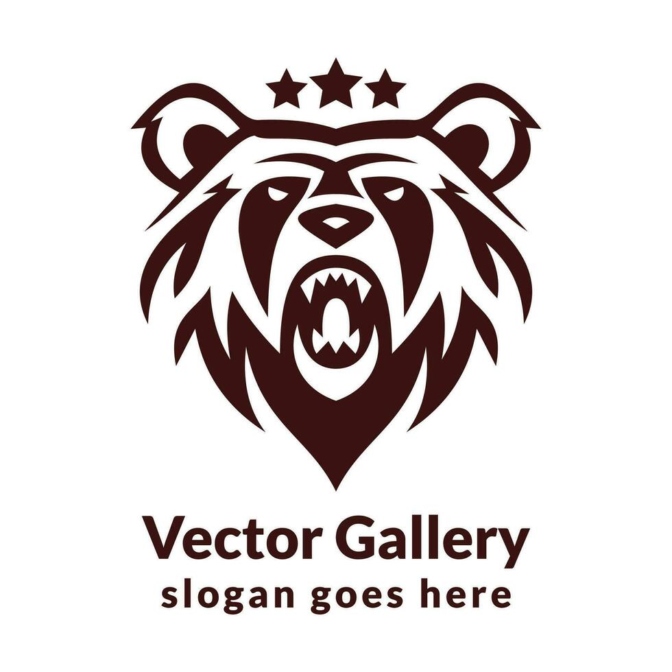 kreativ Kalifornien Bär Logo vektor
