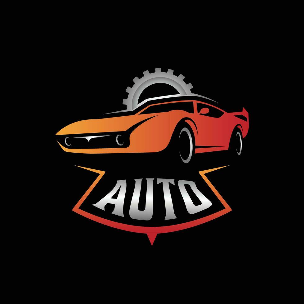 Automobil Reparatur Garage Bedienung Symbol Logo Vorlage Vektor Illustration Design