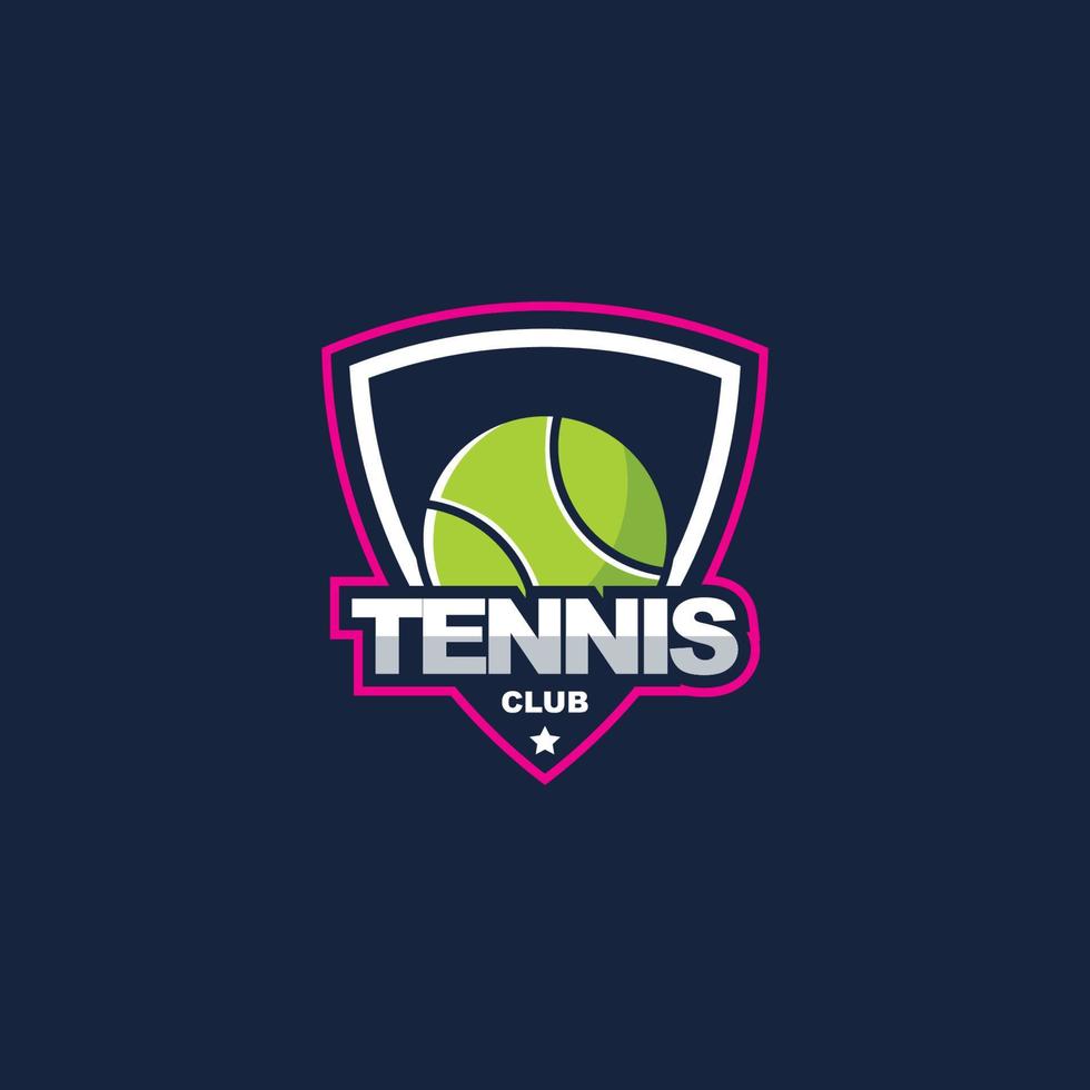 tennis logotyp sport märke amerikansk logotyp sport vektor