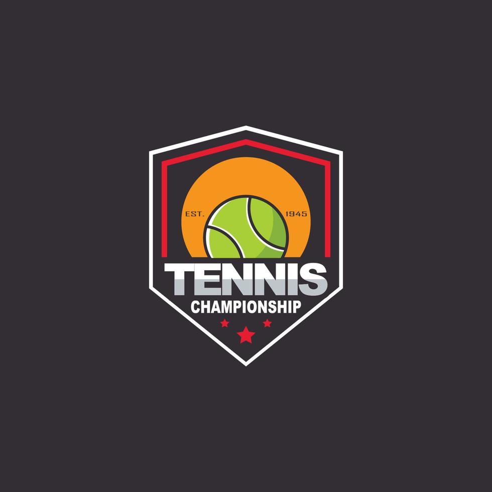 tennis logotyp sport märke amerikansk logotyp sport vektor