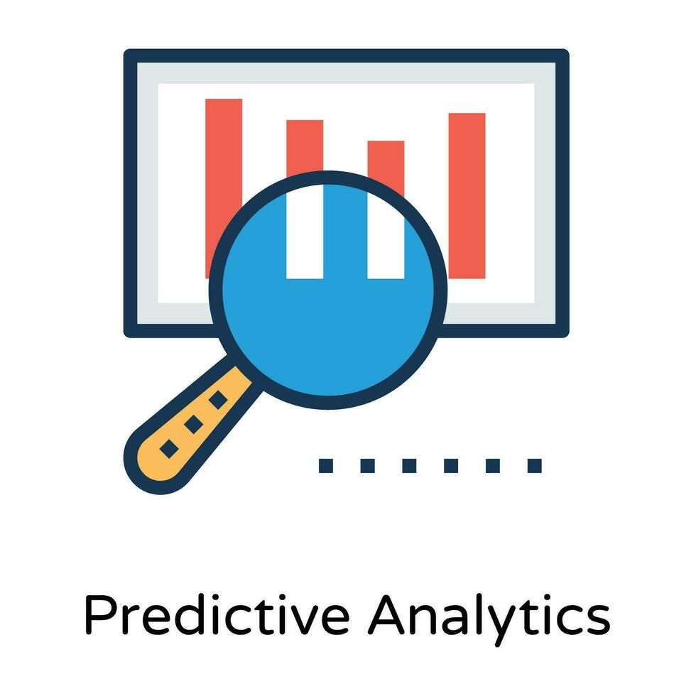 trendig prediktiv analys vektor