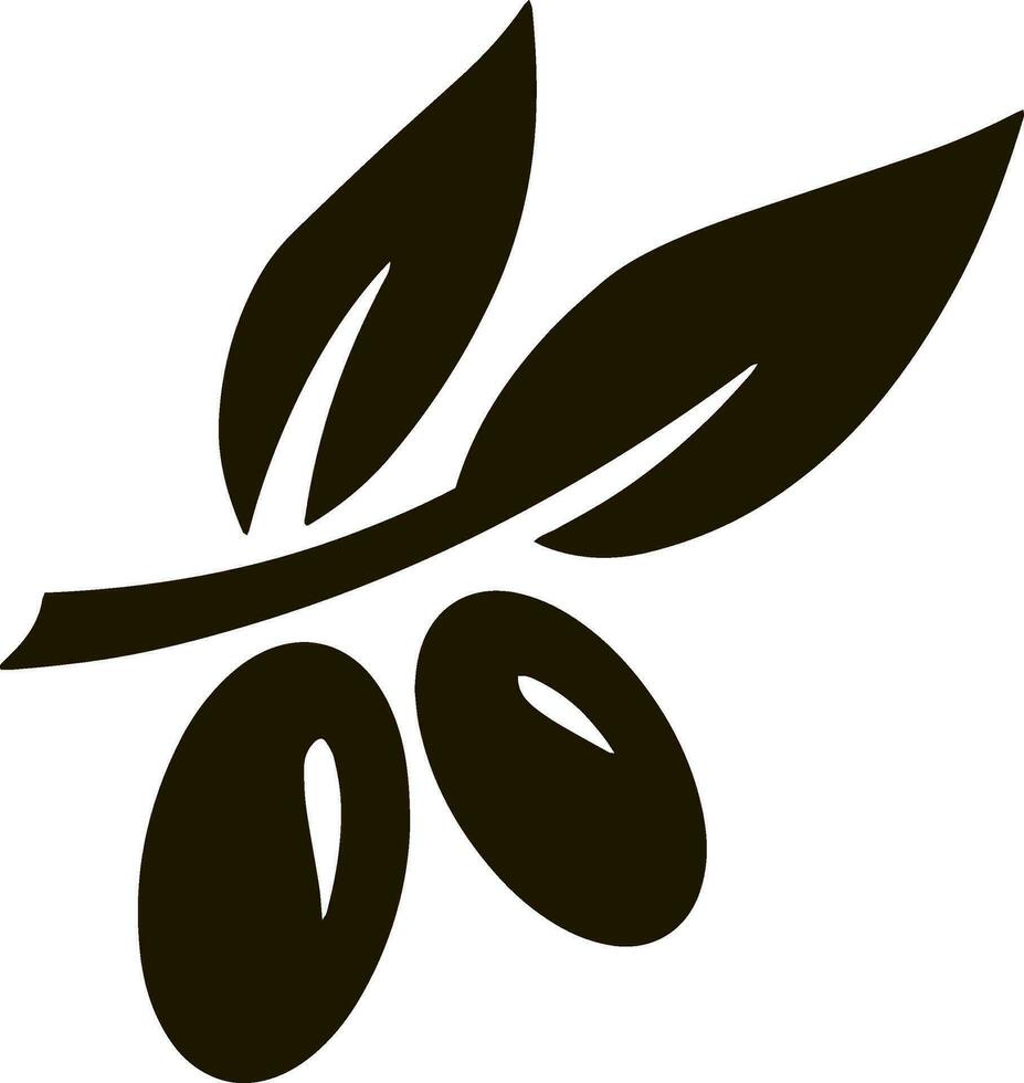 oliv ClipArt gren blad frukt stencil vektor
