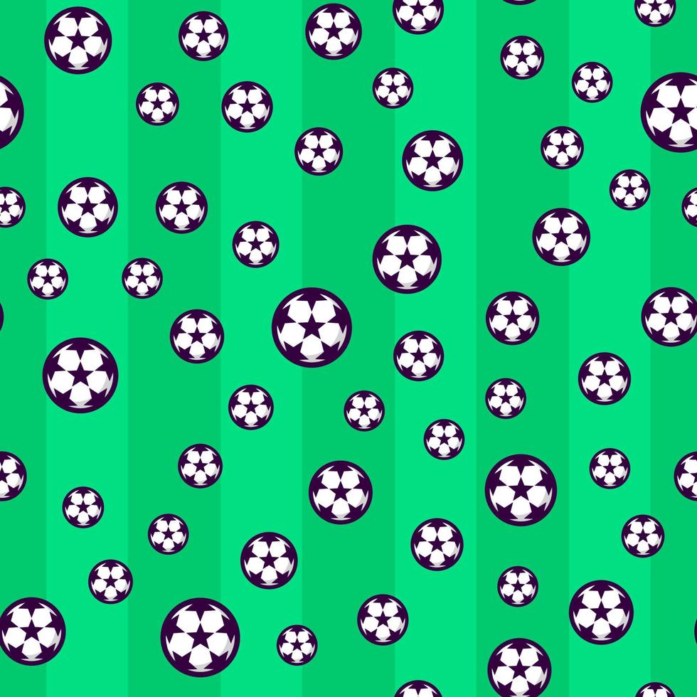 fotboll sömlöst mönster. vektor