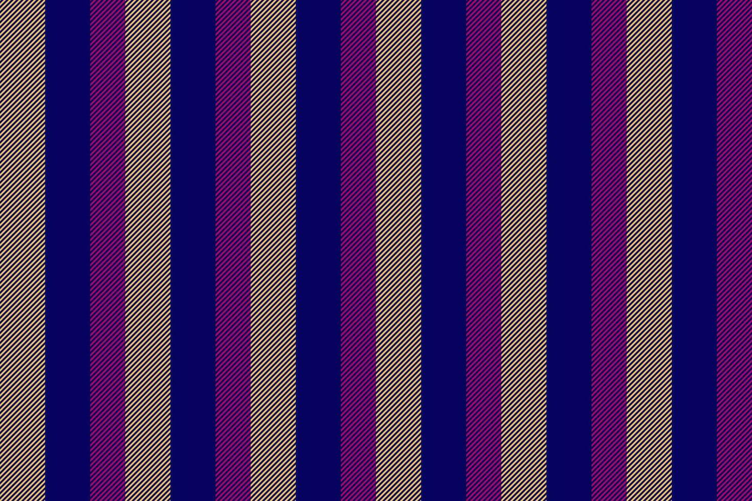 Werbung Linien nahtlos Hintergrund, kratzen Vertikale Vektor Muster. ethnisch Streifen Textur Stoff Textil- im Indigo und Bernstein Farben.