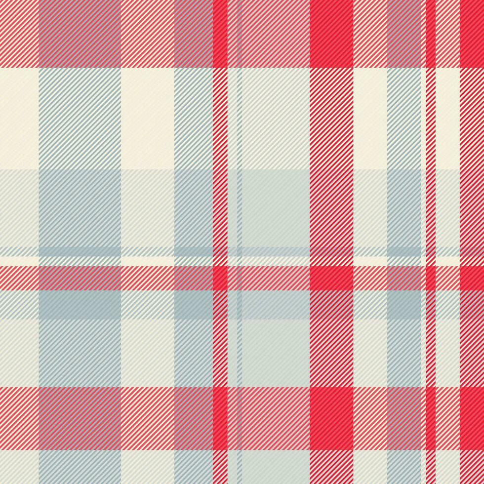 Stoff Vektor nahtlos von Muster Plaid Textur mit ein prüfen Hintergrund Tartan Textil.