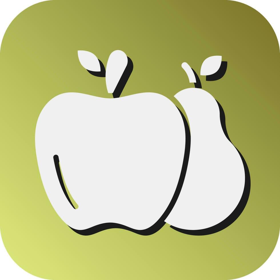 frukt vektor glyf lutning bakgrund ikon för personlig och kommersiell använda sig av.