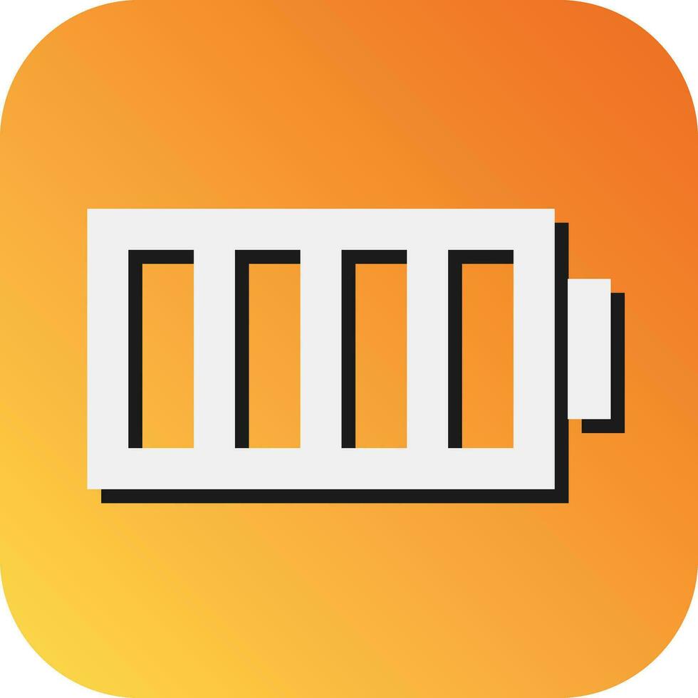 Batterie Vektor Glyphe Gradient Hintergrund Symbol zum persönlich und kommerziell verwenden.