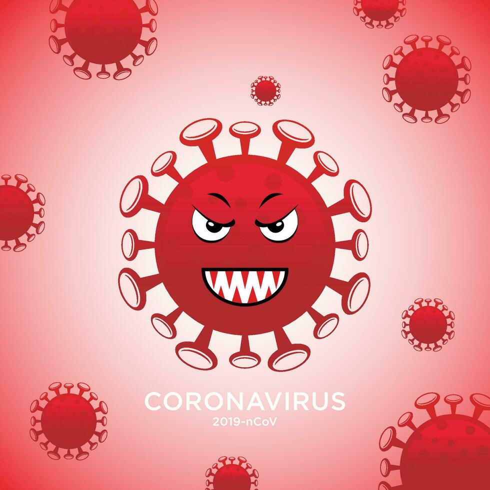 illustration grafisk vektor av korona virus i wuhan, corona virus infektion. 2019-nvoc virus.corona virus mikrob.