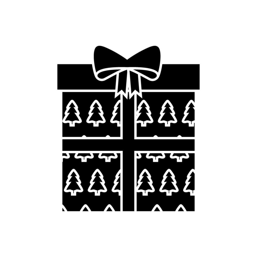 Weihnachten die Geschenke Symbol Vektor. Weihnachten Box Illustration unterzeichnen. Weihnachten Geschenk Symbol. Weihnachten Logo. vektor