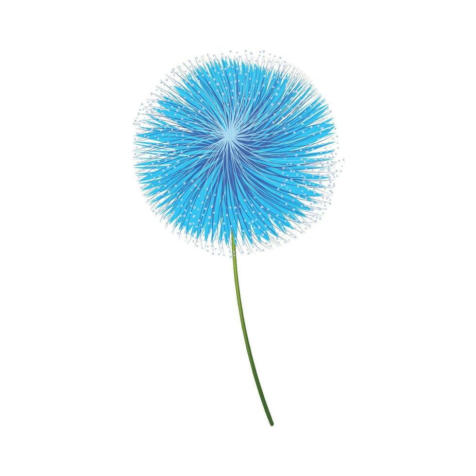 Vektor Blau Lauch Blume auf Weiß Hintergrund