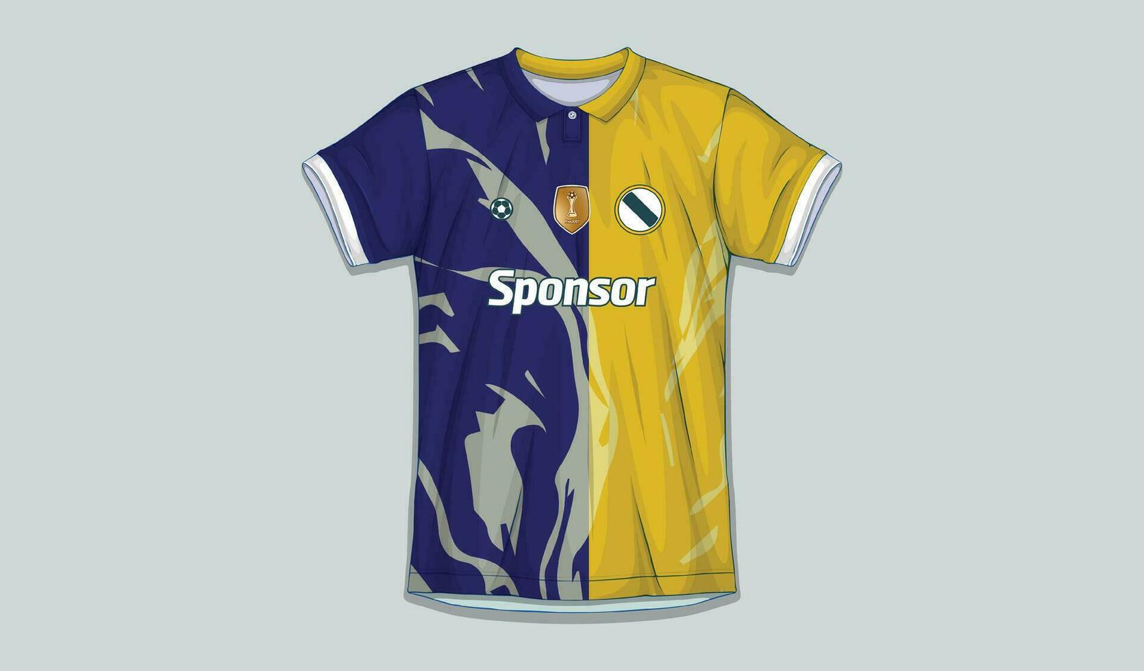 vektor fotboll jersey design för sublimering, sport t skjorta design