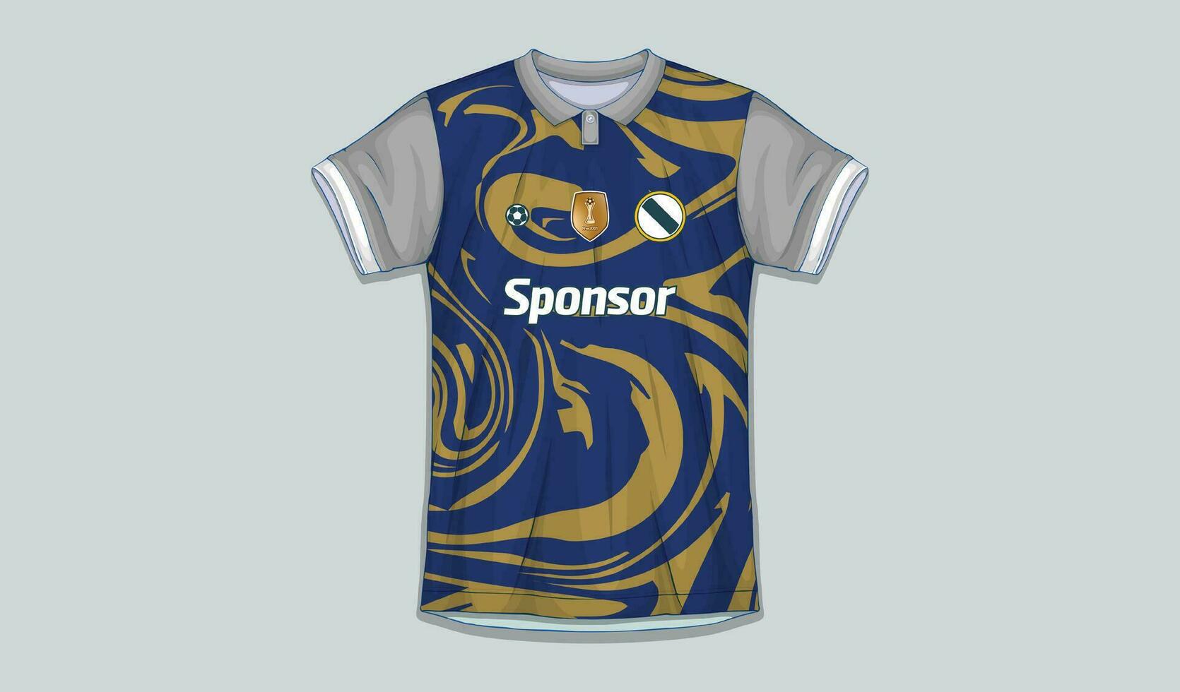 vektor fotboll jersey design för sublimering, sport t skjorta design