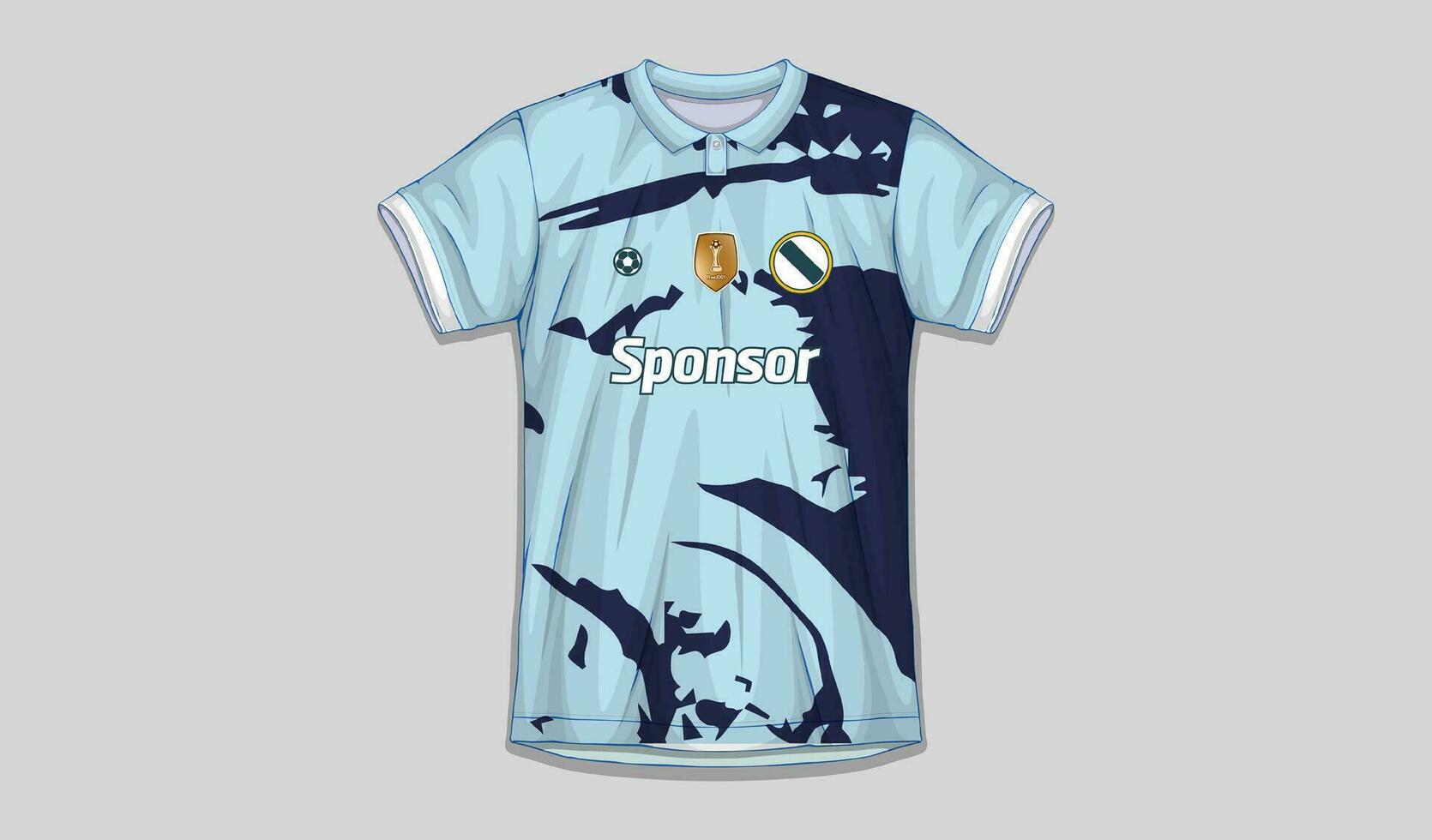 Vektor Fußball Jersey Design zum Sublimation, Sport t Hemd Design
