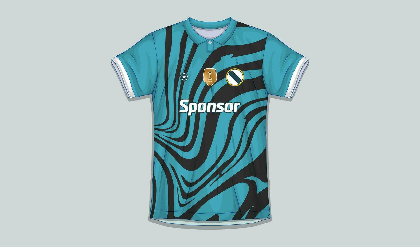 vektor fotboll jersey design för sublimering, sport t skjorta design