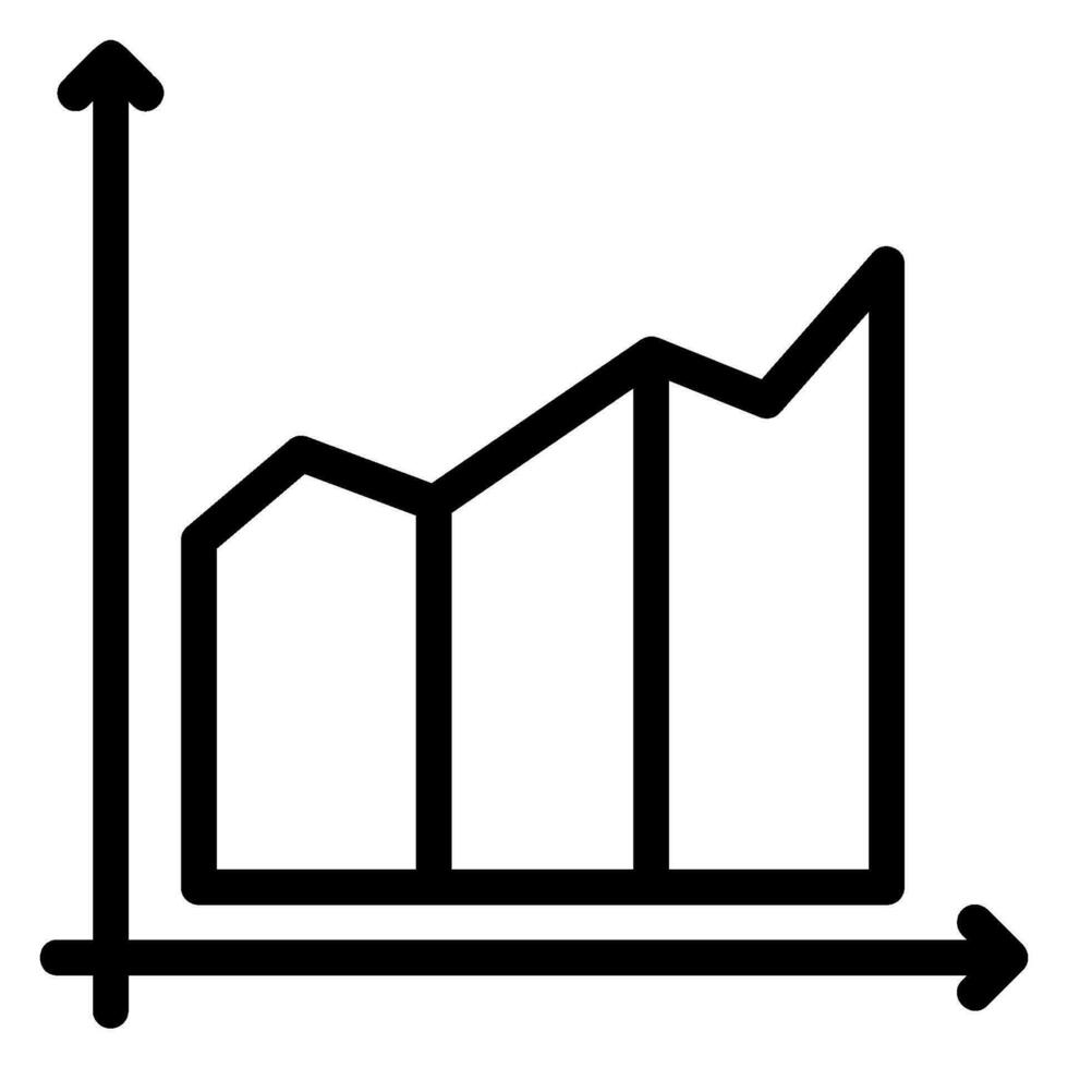 tillväxt linje ikon vektor
