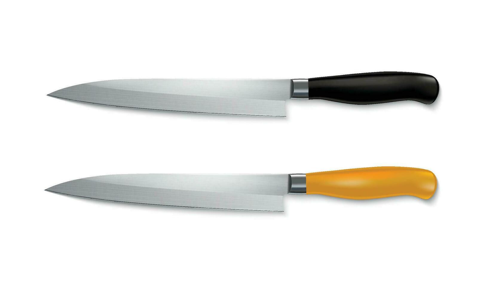 vektor kök knivar isolerat på vit bakgrund