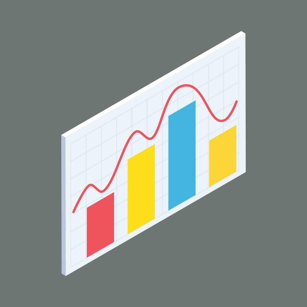 Vektor Führung zum erfolgreich Neu Idee Ausgezeichnet Geschäft Graph auf Hintergrund