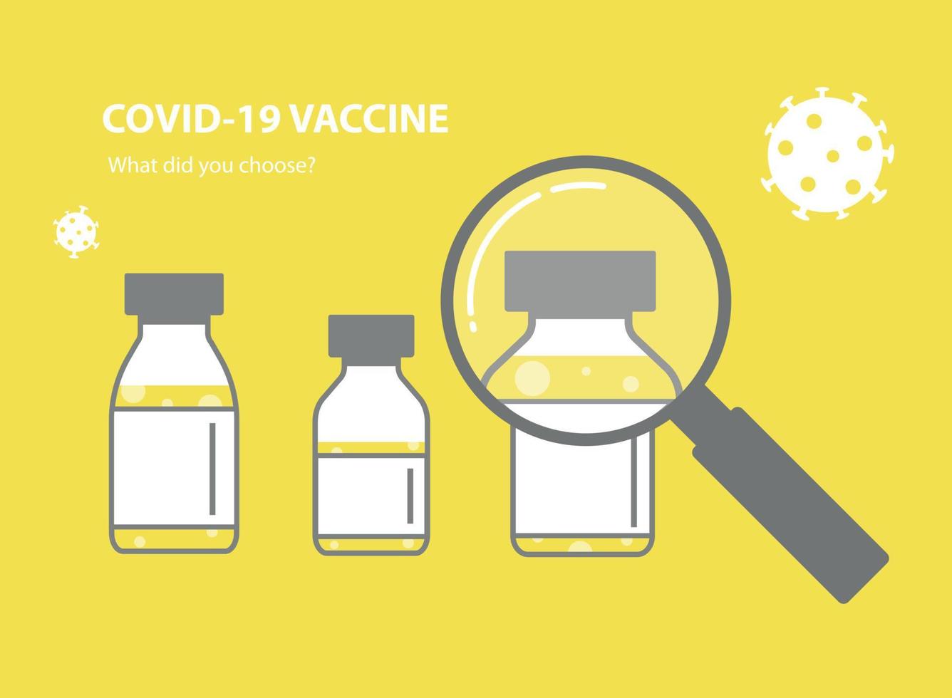 Vor- und Nachteile verschiedener Coronavirus-Impfstoffe unter der Lupe. vektor