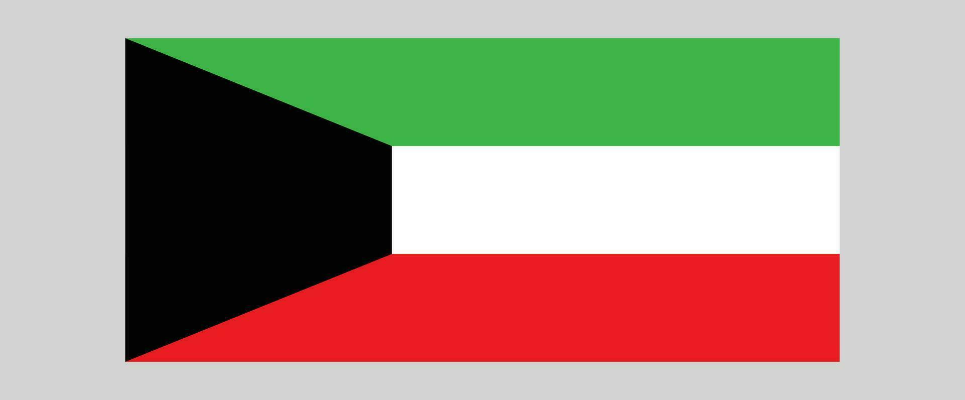 kuwait flagga av illustration bakgrund design. vektor