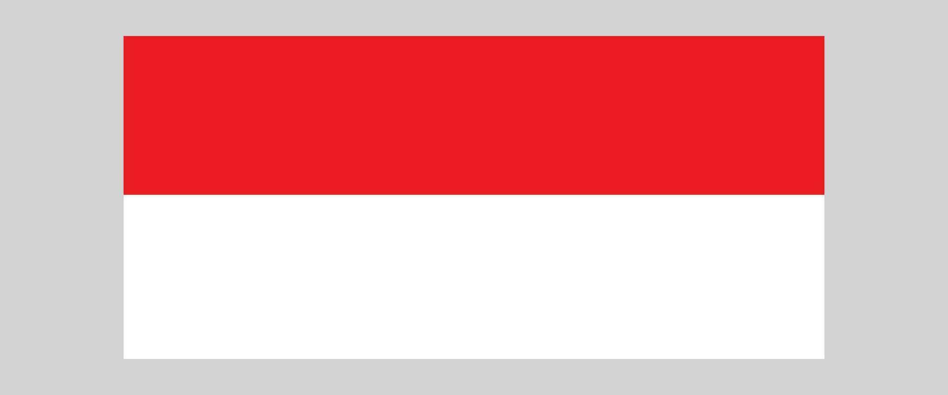 Indonesien Flagge von Illustration Hintergrund Design. vektor