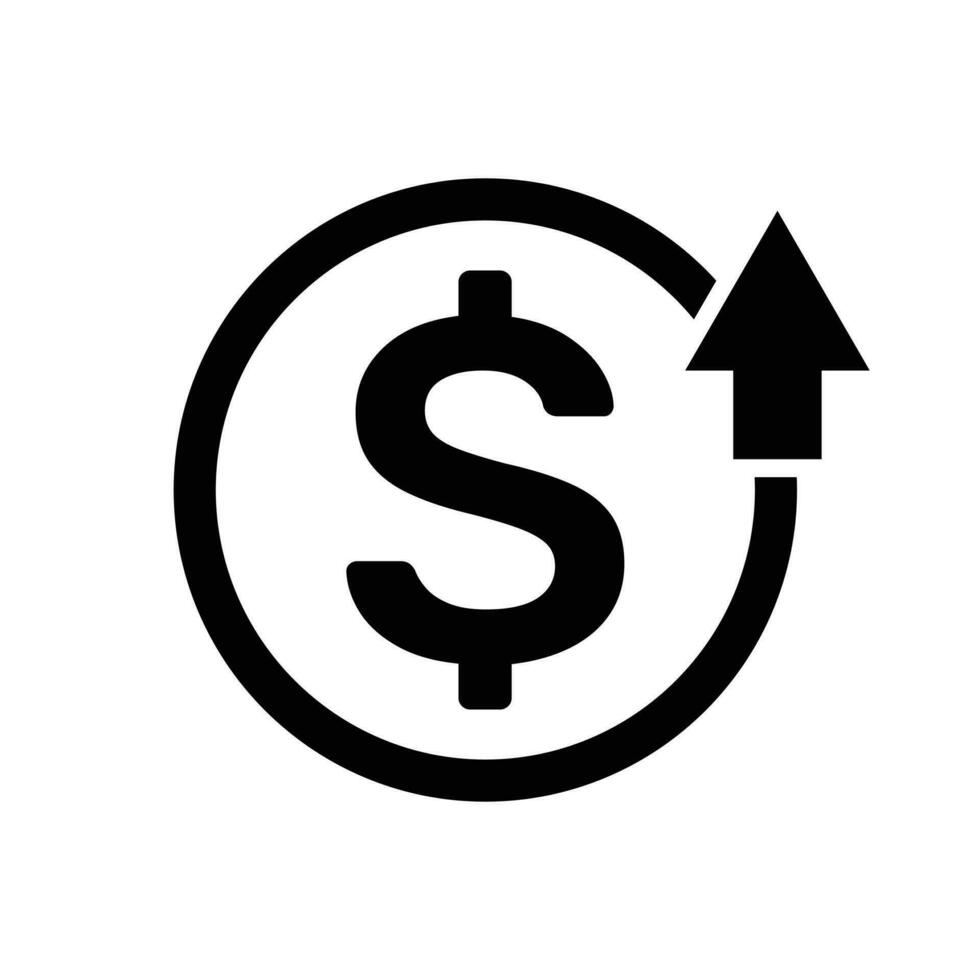 US Dollar Dollar Kosten Symbol Design und Vektor Illustration.