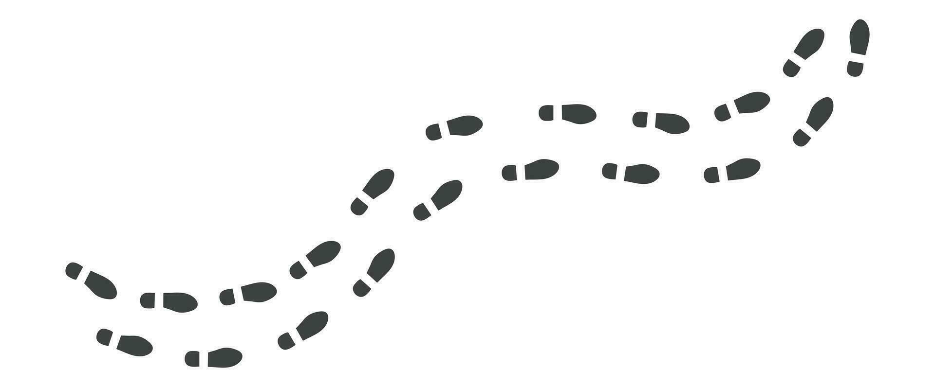 Mensch Schuh Fußabdrücke Symbol Weiß Hintergrund Design. vektor