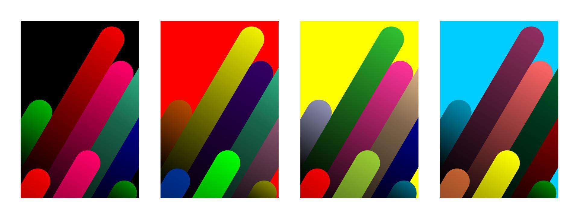 minimal design på omslaget. färgglada halvtoner. modern bakgrundsmalldesign för webb. vektor illustration