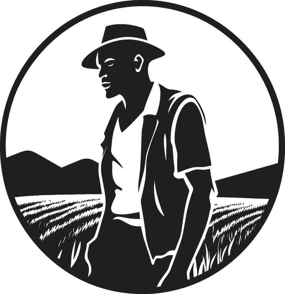bondgård ikon lantbruk logotyp design ikon skörda arv jordbruk vektor symbol