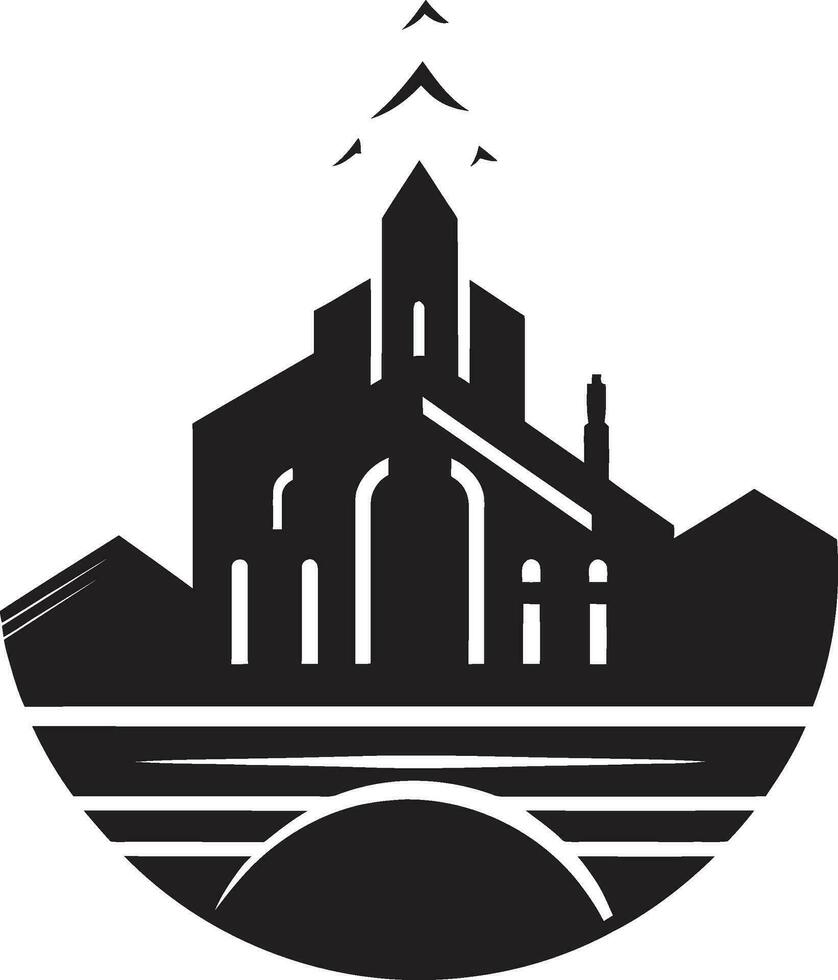 städtisch Utopie Nachlass Emblem Design Immobilien Vision echt Nachlass Logo vektor