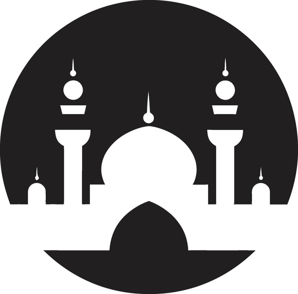 trogen stiftelser moské logotyp vektor evig väsen ikoniska moské emblem