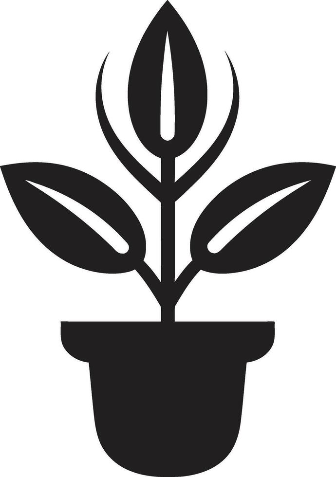 nachhaltig Pracht Logo Vektor Symbol Öko Verzauberung Pflanze Emblem Design